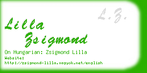 lilla zsigmond business card
